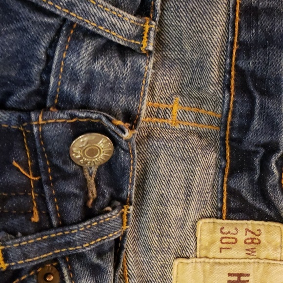 JEANS HOLLISTER CALIFORNIA AUTHENTIC DENIM 1922 SZ 28 W 30L - Picture 9 of 16